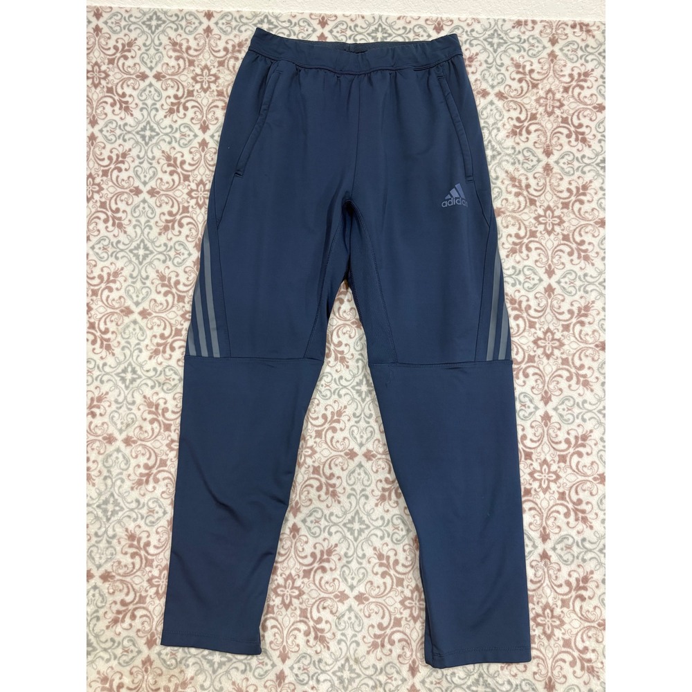 Adidas Primegreen Navy Blue Tapered Training Pants Mens Medium Joggers